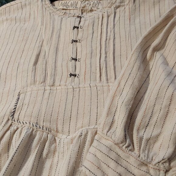 Magnolia Pearl Woven Bibby Dress, Little Shell OS - Picture 4 of 10